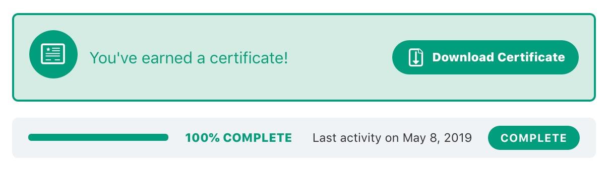 Certificate notification